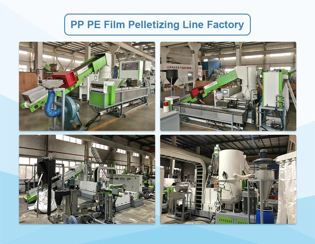Waste Plastic Hard/Soft Material PE Scraps LDPE Pelletizer Machine PE PP Pet Pellet Masterbatch Making Machine for Recycle Plastic
